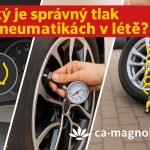 Kontrola tlaku v pneumatikách v létě – správné hodnoty pro bezpečnou jízdu.